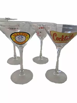 Mummert Sign Co. ~ Martini Glasses / 4 - Retired • $80