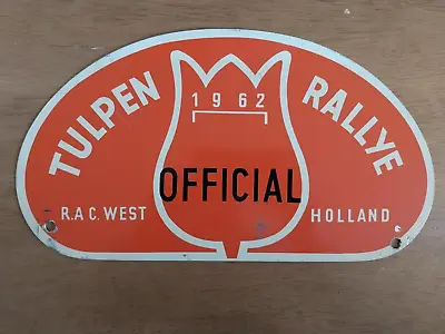 Tulip Rally 1962 Original Rally Plate • $40