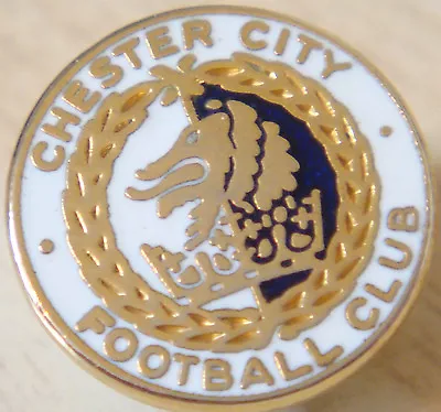 £8 • Buy CHESTER CITY FC Vintage Club Crest Type Badge Brooch Pin In Gilt 17mm Dia