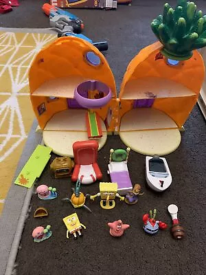 £49.95 • Buy Spongebob Squarepants Bikini Bottom Pineapple House Playset Toy With Figures