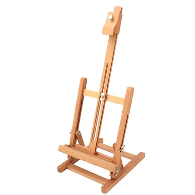 Small Wooden Adjustable Tabletop H Frame Easel Studio Display Drawing Board BGS • £23.54