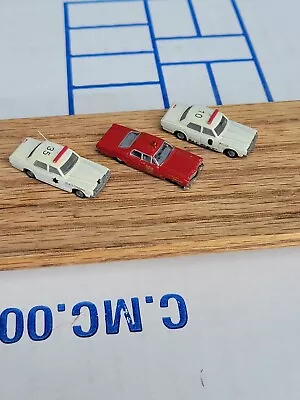 N Scale Lot Of Two Police Cars And One Fire Chief Car. • $7.16