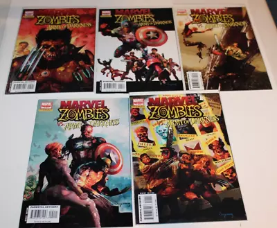 Complete Set Marvel Zombies Vs Army Of Darkness Comics 1-5 NM 2007 Suydam Ash • $37.99
