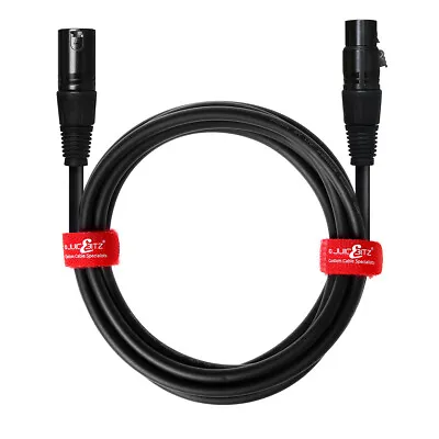 XLR Male To Female Microphone Cable Audio Lead - Balanced 20AWG Pure OFC Copper • £15.99