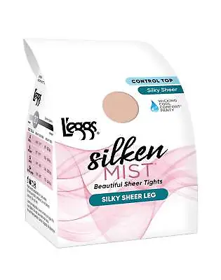 $13.86 • Buy L'eggs Silken Mist Control Top Sheer Toe Pantyhose 4-Pack 20 Denier Sizes A,B,Q