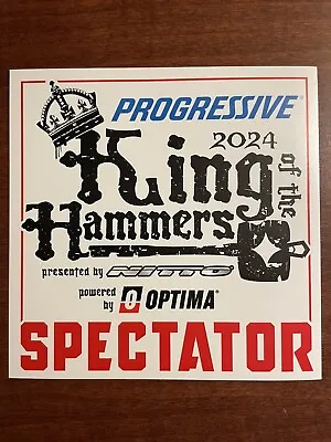 KING OF THE HAMMERS 2024 5’’ X 5’’ Off-road Decal Sticker SPECTATOR Ultra4 KoH • $4.36