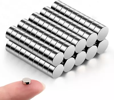 100Pcs Small Magnets 5X2 Mm Mini Tiny Round Magnets Micro Neodymium Magnets Fo • $8.95