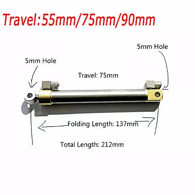 Mini-fuela Dual Acting Oil Cylinder Hydraulic RC Excavator Car 90mm Stroke NEW • $54.88