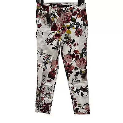 Zara Womens Floral Romantic Printed Slim Straight Dress Pants  Size: 2 • $9.99