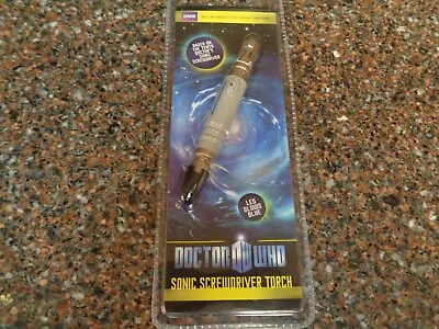 Doctor Dr. Who Sonic Screwdriver Light Up Torch Blue LED Flashlight Tenth New • $38.99