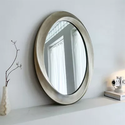 Large Swirl Wall Mirror Streamlined Oval Accent Mirror Farmhouse Nautical Decor • £75.91