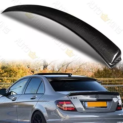 Fit 08-14 Mercedes-benz C250 C300 C63 W204 Carbon Fiber Window Roof Spoiler Wing • $129.24