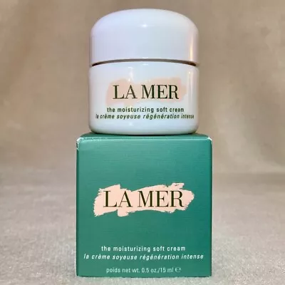 La Mer The Moisturizing Soft Cream TRAVEL Size .5oz 15ml New In Box • $54.89