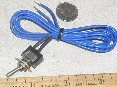 1 Pre-wired 2 Ft Mini Toggle Hobby Train Spst On-off Switch 125 Vac 6 A Amp Usa • $2.99