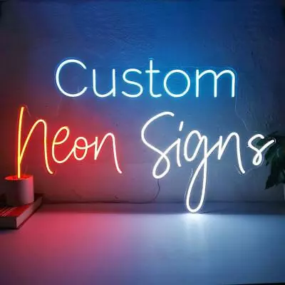 Vivid LED Signs Custom Wedding Home Room Gift Bedroom Bar Sign Neon Lamp Light • $230