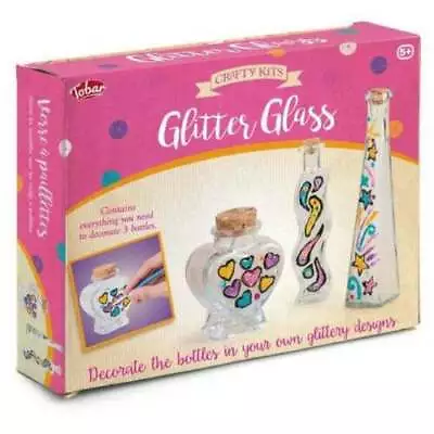 Tobar 12768 Glitter Glass Craft Art Set - Glas Painting Kit • £6