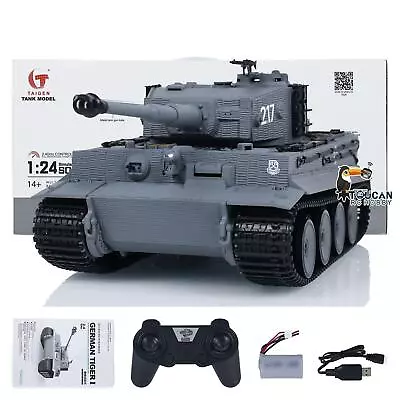 Taigen 1/24 RC Tank Tiger I Military Tanks Infrared Combat Gearbox Mainboard • $79.90