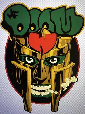 $5 • Buy MF DOOM Vinyl Decal Sticker 6.6” Tall X 5” Wide (WU-TANG, Operation Doomsday)