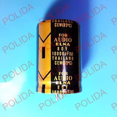 1PCS ELNA AUDIO Electrolytic Capacitor Size: 35*50mm 10000UF80V/80V10000UF • $6.30