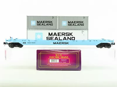 O Gauge 3-Rail MTH 20-95062 MAEX Maersk Husky Stack Car #100035  • $249.95