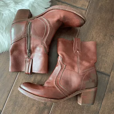 Frye Jane Trapunto Bootie Leather 9 • $80