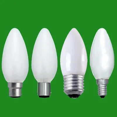 10x Opal Candle Dimmable Standard Light Bulbs 25W 40W 60W BC ES SBC SES Lamps • £11.99