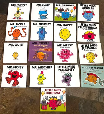 Lot Of 17 Mr Men And Little Miss Small Paperback Books By Roger Hargreaves • $24.61