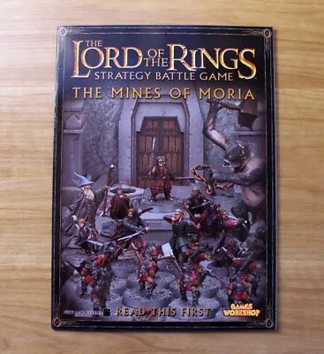 The Mines Of Moria Read This First Book Lord Of The Rings SBG Games Workshop • £14.20