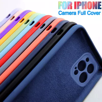 $5.49 • Buy Shockproof Liquid Silicone Case Cover For IPhone 14 13 12 Pro Max 11 XR XS 8 7