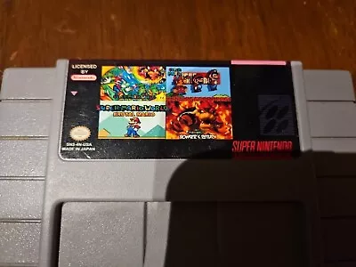 4 In 1 Mario Multi Cart Ntsc Super Nintendo SNES • $50