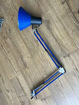 Retro BHS Royal Blue Anglepoise Style Lamp 70s • $11.82