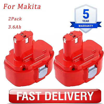 2Pack 18V 3.6Ah Ni-Mh Battery For Makita 1822 1834 1823 1833 1835 PA18 192826-5 • $34.99