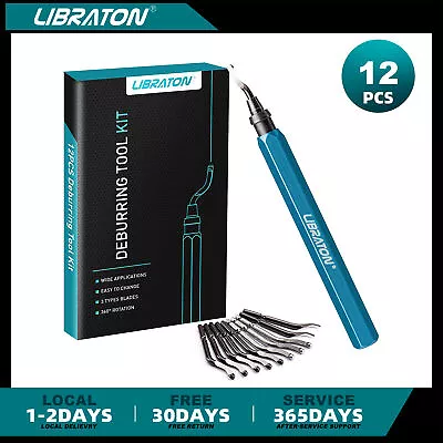 Libraton Deburring Tool With 11 High Speed Steel Blades For Metal Resin Aluminum • $15.69