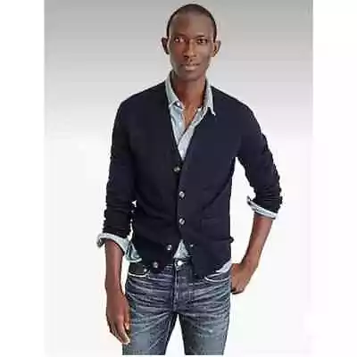 J. Crew Men's Italian Merino Wool V Neck Cardigan NWT Button Up Sweater • $68