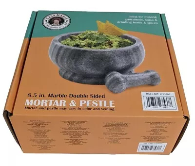 Casa Maria 8.5 Inch Marble Double Sided Mortar & Pestal • $35.99