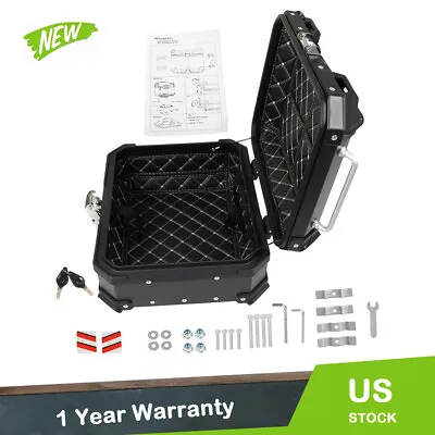 22L Black Motorcycle Luggage Waterproof Tail Box Scooter Trunk Storage Top Case • $86.13