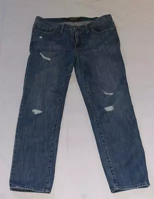 Victoria's Secret  - Pink - Limited Edition  Distressed Jeans Size 6 Medium Wash • $17.99