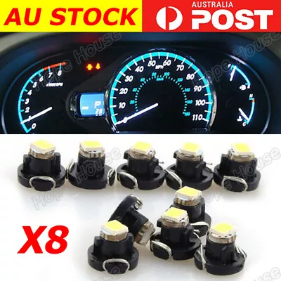 8 X Blue T3 LED 8mm Neo Wedge Twist Lock LCD Dash Cluster Switch Gauge Control • $10.96