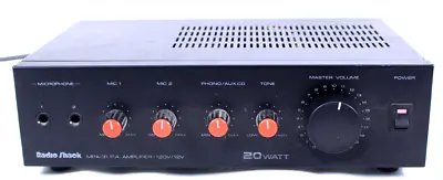 Radio Shack MPA-31 20 Watt PA Amplifier Model No. 32-2041 120V/12V • $25