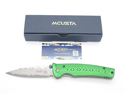 Mcusta Seki Japan MC163D Green Japanese Bushi Sword VG-10 Damascus Folding Knife • $168