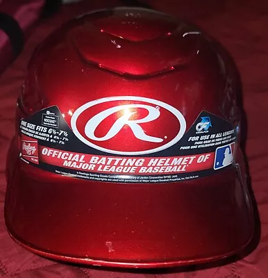 Rawlings Youth Baseball Softball Batting Helmet Red Size 6 1/2 - 7 1/2 • $17.99