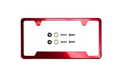 1x Car License Plate Frame Cover Front Hood Rear Trunk Red For Saab Smart • $38.99