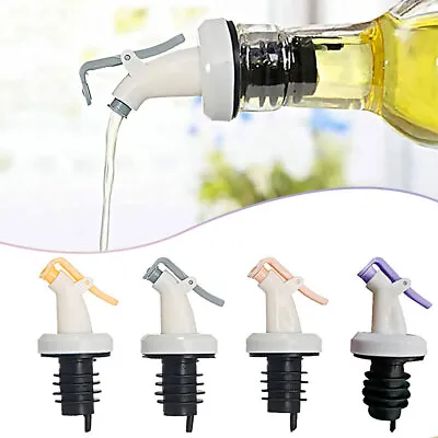 Olive Oil Spout No Drip Wine Pourer Oil Vinegar Bottle Oil Dispenser Pourer BG • £4.72