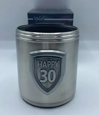 30th Birthday Stainless Steel Engravable With Badge Can Holder • $19.95