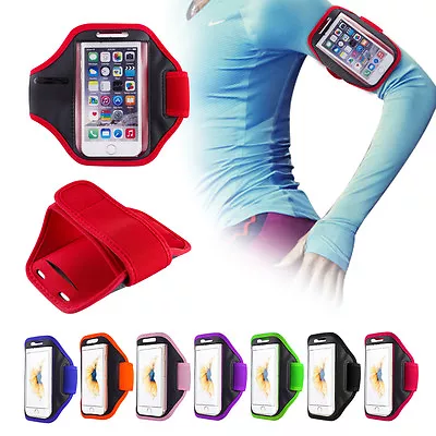 Gym Running Jogging Arm Band Sports Armband Case Holder Strap For Various Phones • £2.99