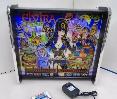 Bally Elvira And The Party Monsters Pinball Head LED Display Light Box • $149.95