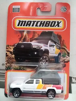 Matchbox Superfast / MB1051 - Toyota Tacoma Pickup Camper - White - Model Car X1 • $24.72