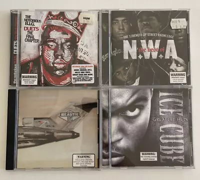 American Hip-Hop / Rap 4x CD Bundle | Biggie Smalls NWA Beastie Boys Ice Cube • $23