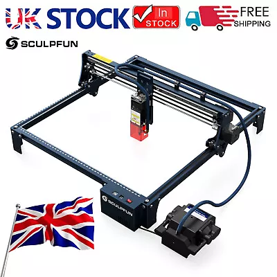 SCULPFUN S30 Laser Engraver Machine Air-Assist Laser Engraving Cutting Machine • £275.99