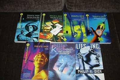 Philip Dick 7vol A Scanner Darkly Ubik Martian Time-slip Time Out Of Joint More • $45